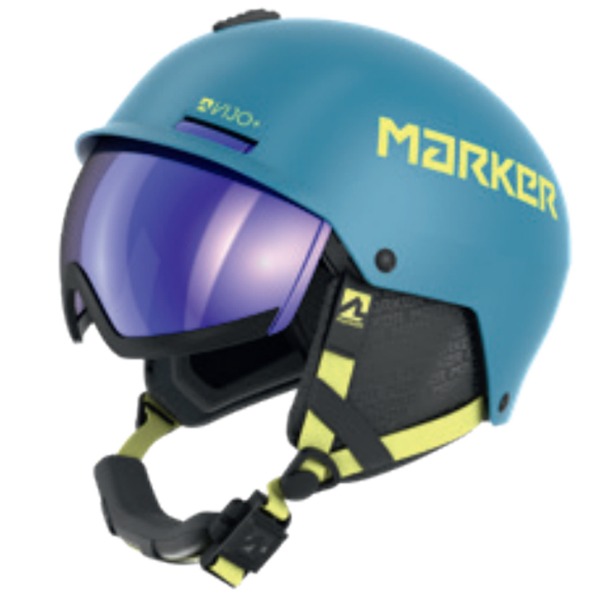 마커 스키헬멧 VIJO + Blue/Yellow 아동 바이저 (2324)